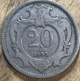 MNDSTR AUT202 - Austro-Ungaria - 20 heller 1893