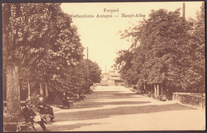3417 - FOCSANI, Vrancea, Park, Romania - old postcard - unused