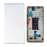Display LCD Touchscreen cu Rama Xiaomi 11T Pro Gri / Silver Original Service Pack