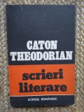 Caton Theodorian - Scrieri literare