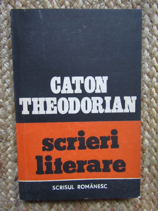 Caton Theodorian - Scrieri literare