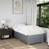 VidaXL Cadru de pat fără saltea, gri deschis, 90x190 cm, textil