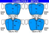 ATE 13.0460-7316.2 set placute frana,frana disc