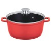 Cratita aluminiu FOXMAG24, diametru 28 cm, rosu