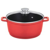 Cratita aluminiu FOXMAG24, diametru 28 cm, rosu