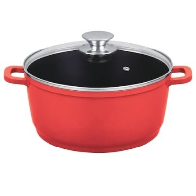 Cratita aluminiu FOXMAG24, diametru 28 cm, rosu foto