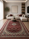 Covor Queen 05709, Marime 50 X 80 cm,Rosu, Inaltime Fir 4 mm, Antialergic, Polipropilena, Living, Dormitor, Sufragerie, Birou