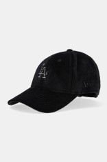 New Era șapcă de baseball velur culoarea negru, cu imprimeu, 60595351
