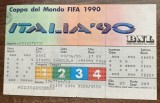 QW29 - Bilet de coletie - sport - fotbal - CM Italia 1990 - Romania - URSS - 9 iunie 1990 - Bari