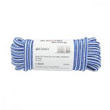Franghie PP, impletita, alb si albastru, 10 mm, 10 m, Breckner Germany