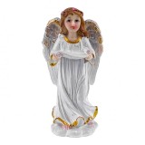 Ingeras citind decorativ , din rasina , 5x12 cm