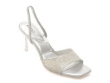 Sandale elegante ALDO argintii, ANDYANA 040, din pvc
