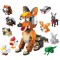 Set de constructie, flippy, 10 in 1, 361 piese, diverse forme, +6 ani, din abs, multicolor