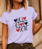 Cumpara ieftin Tricou Lila din Bumbac X si O Love