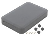 Carcasă electronică ABS gri &icirc;nchis 100x150x22,5 mm