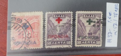 TS21 - Timbre serie Grecia 1937 Mi57-58 a&amp;amp;b foto