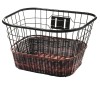 Cos Bicicleta Fier Negru 38x38x22cm, Montaj Fata/Spate, Universal - Robust si Durabil