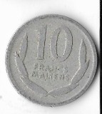 Moneda 10 francs 1961 - Mali