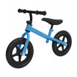 Bicicleta fara pedale cu scaun reglabil si jante negre 12 inch-Culoare Albastru
