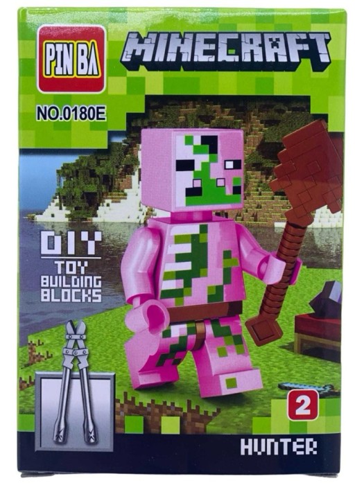 Figurina tip Set constructie Hunter - PINBA Minecraft- NO0180-2