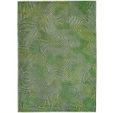 Covor Model Meditation Coral 9231, Marime 170 x 240 cm, Verde, Antiderapant, Antialergic, Poliester si Latex, Living, Dormitor, Sufragerie, Birou