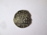 Cumpara ieftin Rara! Uniunea statala Polono-Lituaniana 3 Groschen/Trojak 1600 argint monetaria Poznan,Sigismund III Vasa,diametrul=18-19 mm,greutate=1,60 grame
