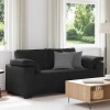 VidaXL Canapea loveseat neagră 140 cm catifea