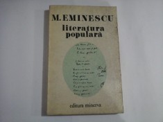 LITERATURA POPULARA - M. EMINESCU