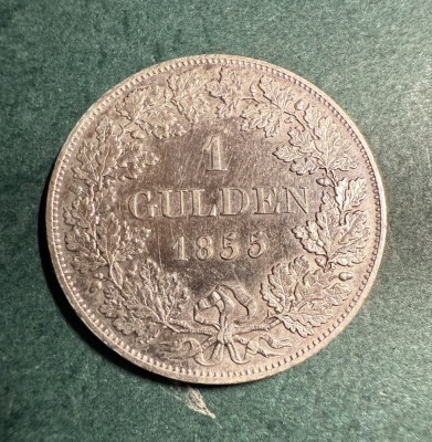1 Gulden 1855 Regatul Wurttenberg foto