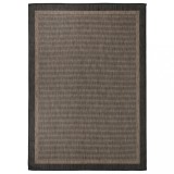 VidaXL Covor de exterior, maro &icirc;nchis, 140x200 cm, țesătură plată