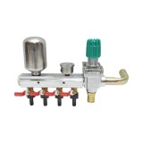 Distribuitor erbicidator cu 4 cai si manometru cu glicerina 49 bar