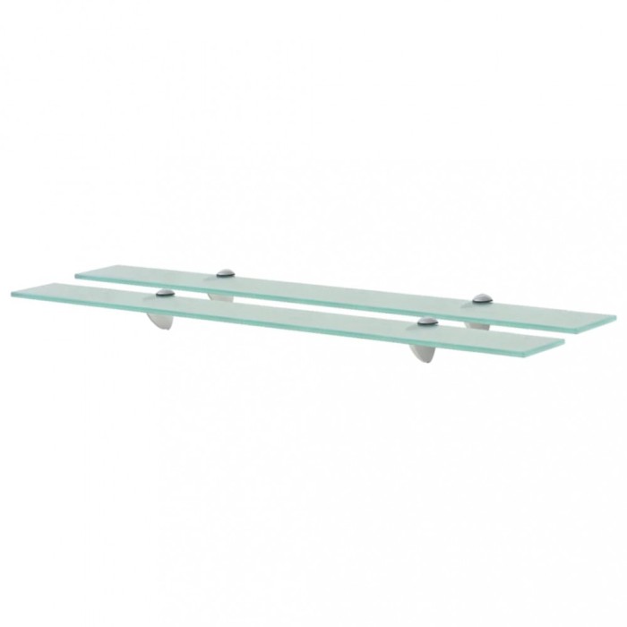 vidaXL Rafturi suspendate, 2 buc., 80 x 20 cm, sticlă, 8 mm 3051523
