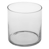 Vaza Decorativa Sticla Transparenta Cilindrica 12x12 cm, Vaza Flori, Vaza Aranjamente Florale, Vaza Masa, Vaza Interior