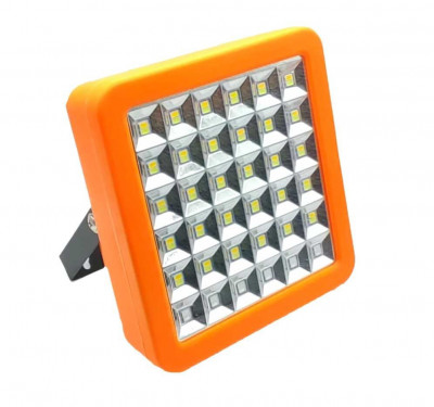 Proiector LED Cu Incarcare Solara, 72 LED SMD, 100W Functie Power Bank foto