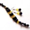 set bratara si cercei cu agate galbene si onix 43961