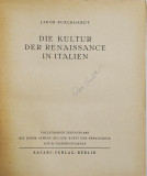 DIE KULTUR DER RENAISSANCE IN ITALIEN von JAKOB BURCKHARDT , 1941