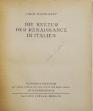 DIE KULTUR DER RENAISSANCE IN ITALIEN von JAKOB BURCKHARDT , 1941