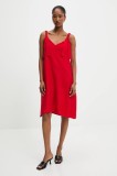 Answear Lab rochie culoarea rosu, mini, evazată