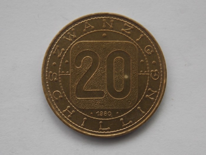 20 schilling 1980 Austria-comemorativa