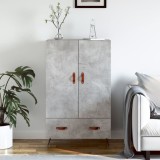 vidaXL Dulap &icirc;nalt, gri beton, 69,5x31x115 cm, lemn compozit
