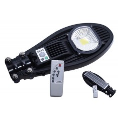 Lampa solara stradala, 50w, LED COB, telecomanda, senzor de miscare, foto