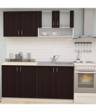 Bucatarie Roza 160cm, PAL melaminat wenge, corpuri superioare si inferioare, livrare 3-5 zile