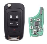 Cheie Auto Completa Programabila, Compatibila Chevrolet Captiva, Cruze, Malibu, Opel Antara, cu 4+1 butoane, frecventa 433MHz, cip ID46, smart key cu