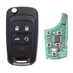 Cheie Auto Completa Programabila, Compatibila Chevrolet Captiva, Cruze, Malibu, Opel Antara, cu 4+1 butoane, frecventa 433MHz, cip ID46, smart key cu