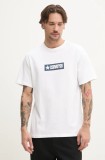 Converse tricou din bumbac barbati, culoarea alb, cu imprimeu, 10027995-A02