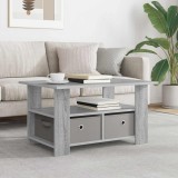 vidaXL Masă de cafea Gri Sonoma 77 x 55 x 42 cm Lemn compozit 8000417