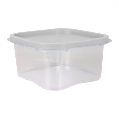 Cutie Alimente Bella, 4L, 20.5x20.5x13 cm, Capac Incolor, Caserole Depozitare Alimente, Caserole Alimentare cu Capace din Plastic, Caserole din Plasti foto