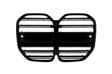 Grile duble frontale negre lucioase pentru BMW Seria 4 G22 G23 dupa 2021