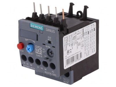 Releu termic 3RT20 S00 cleme șurub 3RU2116-1EB0 foto