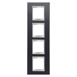 Rama Ornament 4P verticala LUX Gewiss Chorus negru GW16229TN
